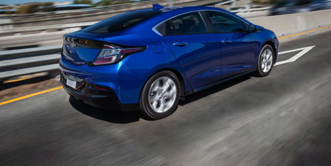 Обои картинки фото автомобили, chevrolet, 2016, г, volt, синий