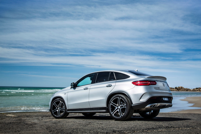 Обои картинки фото автомобили, mercedes-benz, gle, 450, amg, 4matic, coupе, au-spec, c292, 2015г, светлый