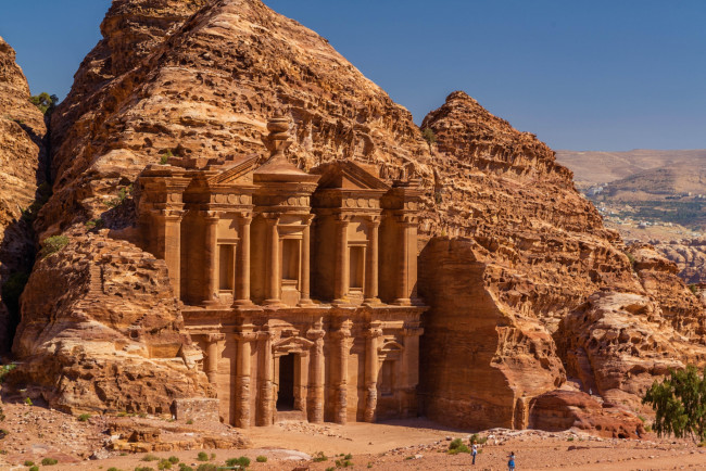 Обои картинки фото petra,  the monastyr, города, - исторические,  архитектурные памятники, история, монастырь, скала