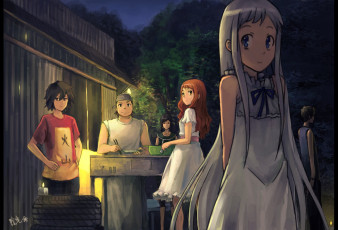 Картинка аниме anohana невиданный цветок