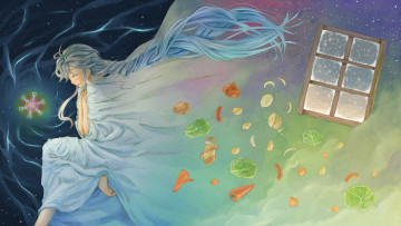 Картинка аниме utau девушка