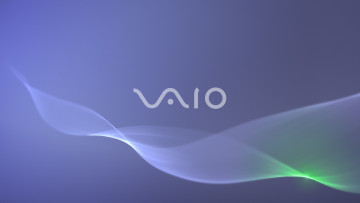 обоя компьютеры, vaio, логотип, фон