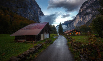 Картинка города -+улицы +площади +набережные дорога деревня дома камни облака горы
