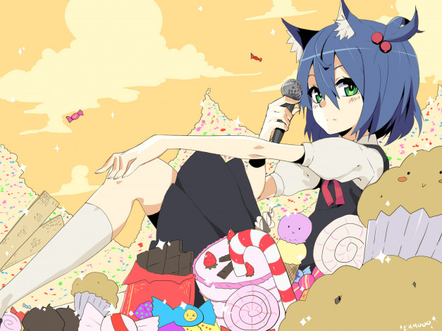 Обои картинки фото аниме, utau, девушка