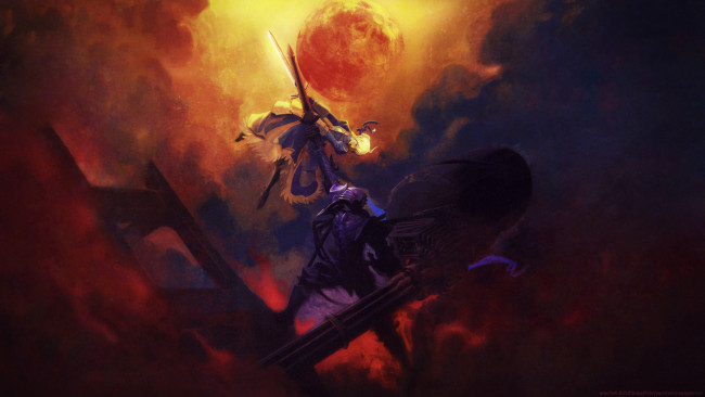 Обои картинки фото аниме, fate, zero, судьба, начало