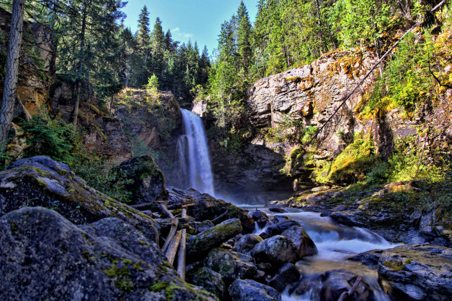 Обои картинки фото природа, водопады, простор