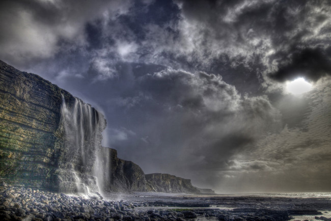 Обои картинки фото природа, водопады, простор