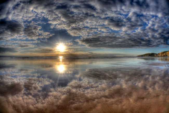 Обои картинки фото природа, восходы, закаты, простор