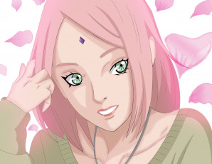 Картинка аниме naruto фон взгляд девушка