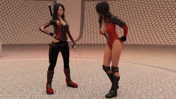 Картинка 3д+графика люди+ people фон взгляд девушки