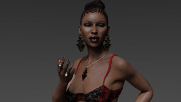 Картинка 3д+графика люди+ people фон взгляд девушка