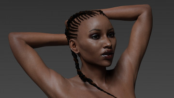 обоя 3д графика, портрет , portraits, взгляд, девушка, фон