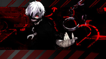 Картинка аниме tokyo+ghoul канеки