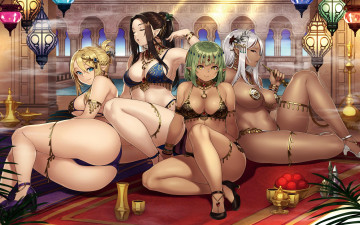 Картинка аниме животные +существа взгляд фон эльфийки