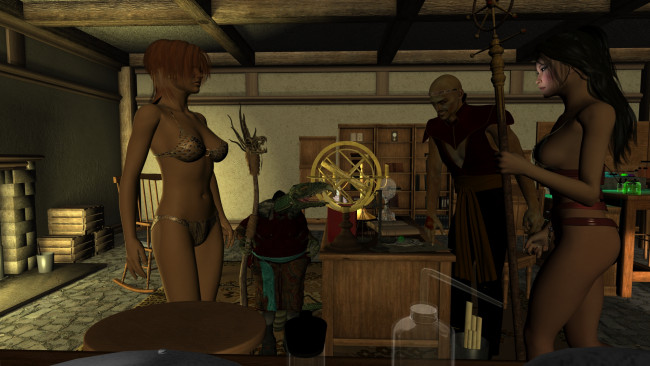 Обои картинки фото 3д графика, фантазия , fantasy, фон, взгляд, девушка