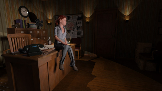 Обои картинки фото 3д графика, люди , people, девушка, взгляд, фон