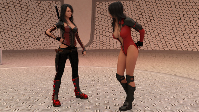 Обои картинки фото 3д графика, люди , people, фон, взгляд, девушки