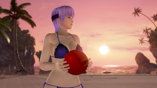 Обои картинки фото 3д графика, спорт , sport, фон, мяч, девушка, взгляд