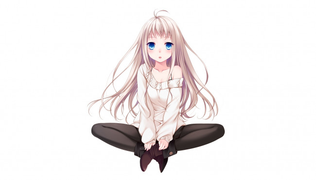 Обои картинки фото аниме, unknown,  другое , фон, взгляд, девушка