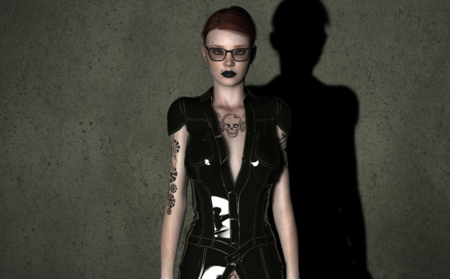 Обои картинки фото 3д графика, люди , people, фон, девушка, взгляд