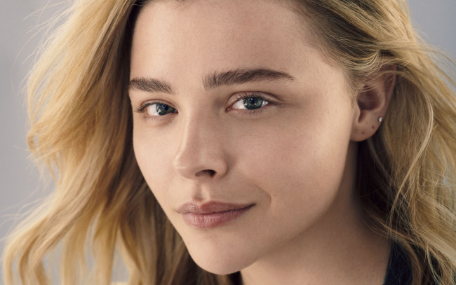 Обои картинки фото девушки, chloe grace moretz, лицо, блондинка, актриса