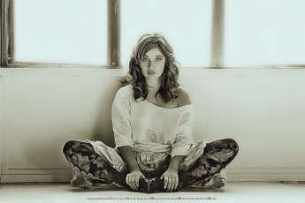 Картинка календари компьютерный+дизайн 2019 calendar женщина взгляд окно девушка