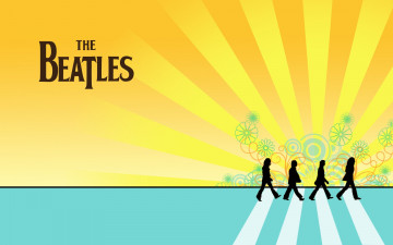 обоя the-beatles, музыка, the beatles, логотип