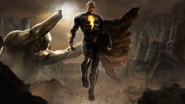 Обои картинки фото black adam ,  2021 , кино фильмы, black adam, черный, адам, фантастика, боевик, дуэйн, джонсон