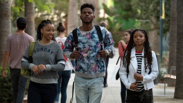 Картинка кино+фильмы grown-ish+ сериал люди аллея