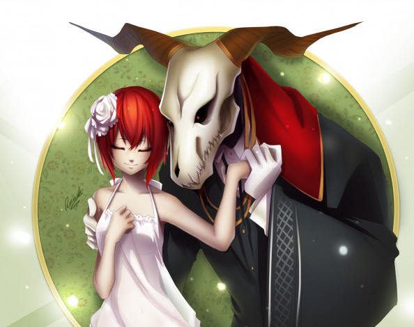 Обои картинки фото аниме, mahou tsukai no yome, невеста, чародея