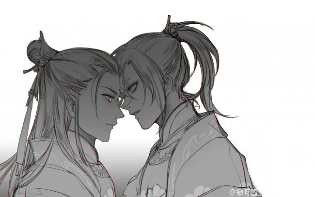 Обои картинки фото сюэ ян и мэн яо, аниме, mo dao zu shi, the, untamed, неукротимый, повелитель, чэньцин, мосян, тунсю, mo, dao, zu, shi, магистр, дьявольского, культа