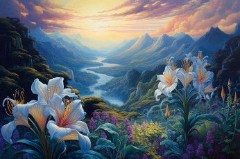 Картинка рисованное природа нейросети графика нейроарт ai art нейронные сети рисунки нейро искусство