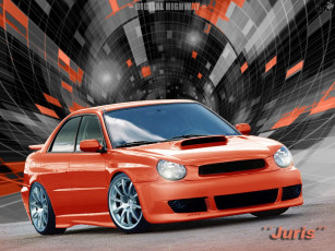 Картинка impreza sti автомобили subaru