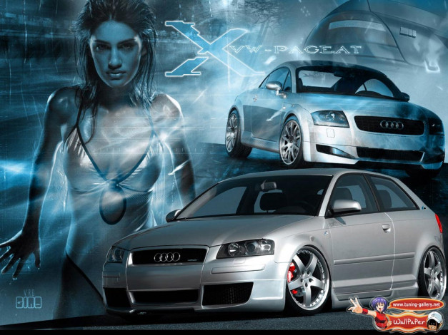 Обои картинки фото a3, автомобили, авто, девушками