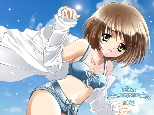 Обои картинки фото аниме, miss, surfersparadise