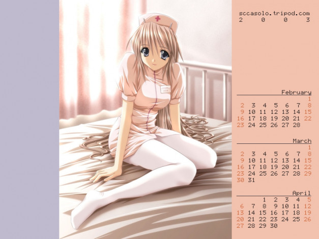 Обои картинки фото календари, аниме