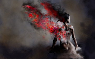 Картинка -Unsort+Креатив девушки unsort креатив тёмный ню девушка