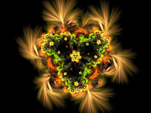 Обои картинки фото 3д, графика, fractal, фракталы, цвета, узор, тёмный