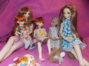 Картинка разное игрушки куклы