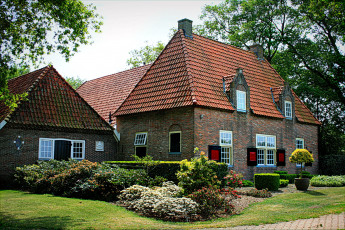 Картинка нидерланды оверэйсел dalfsen города здания дома ландшафт