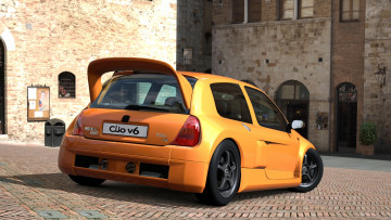 Картинка автомобили 3д clio reno