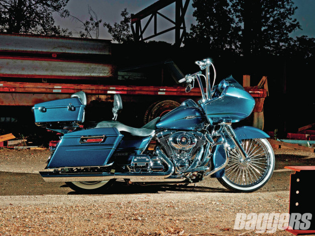 Обои картинки фото 2009, harley, davidson, road, glide, мотоциклы, customs