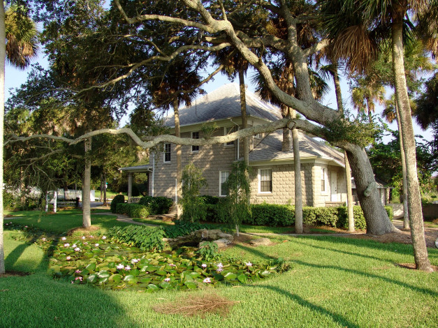 Обои картинки фото сша, флорида, ормонд, бич, города, здания, дома, пейзаж