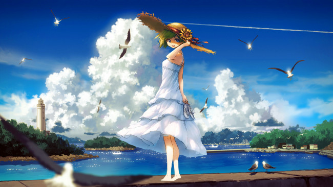 Обои картинки фото аниме, *unknown, другое, девушка