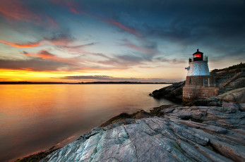 Картинка природа маяки скалы океан маяк