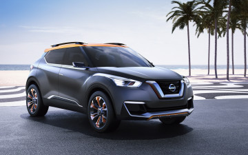 Картинка автомобили nissan datsun straddling car concept suv kicks