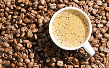 Картинка еда кофе +кофейные+зёрна зерна чашка