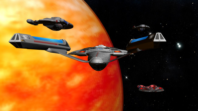 Обои картинки фото космос, арт, космический, корабль, вселенная, звезды