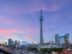 Картинка toronto города торонто+ канада телевышка