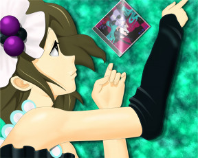 Картинка аниме k-on девушка взгляд фон